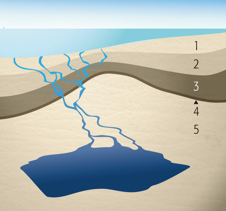 Karstification 70 million years ago